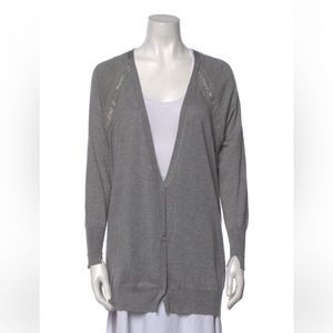Halston Heritage Silk Cardigan